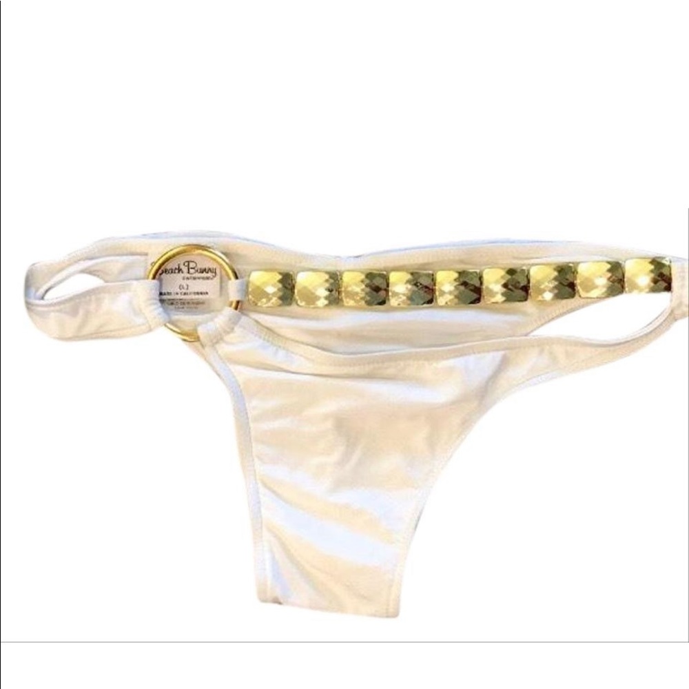 BEACH BUNNY CHAINLINK PEEK A BOO BOTTOMS - Picture 3 of 8